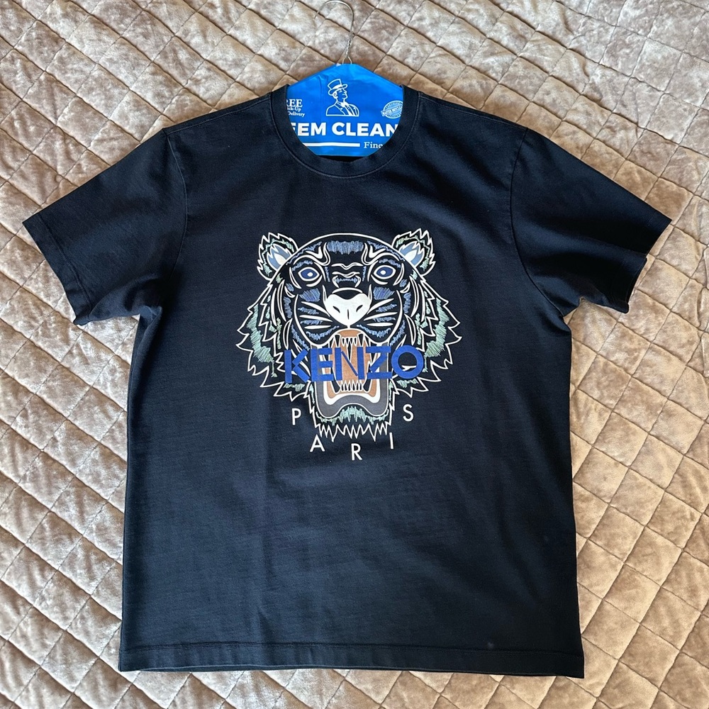 KENZO Men Classic Tiger Short-Sleeve T-Shirt Black - Picture 2 of 6